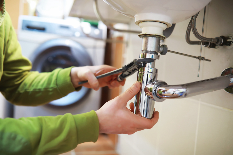 Licensed plumber in Hartselle AL fixing pipes